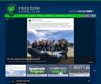 Freedomfc.org(Freedom Futbol Club) Screenshot