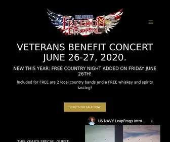 Freedomfestcolorado.com(Our mission is to help our veterans be victorious and end veteran/military suicide) Screenshot