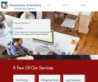 Freedomfinders.agency(Freedom Finders Advertising Agency) Screenshot