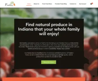 Freedomfoodsindiana.com(Freedom Foods) Screenshot