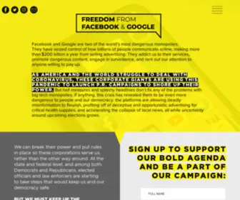 Freedomfromfacebookandgoogle.com(FFFG) Screenshot