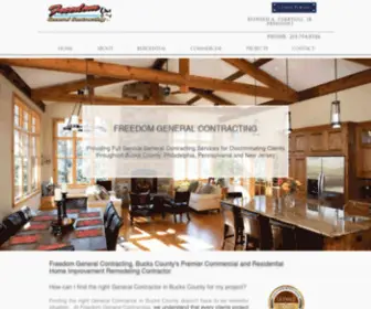 FreedomGci.com(Freedom General Contracting Bucks County General Contractor) Screenshot