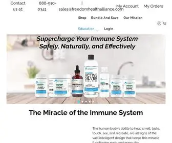 Freedomhealthalliance.com(Buy Immune System Booster Supplements Online) Screenshot