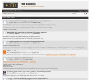 Freedominion.ca(Free Dominion) Screenshot