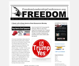 Freedomleadershipconference.org(A regular Conference for Conservatives within drive distance of Tysons Corner) Screenshot