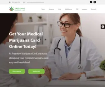 Freedommarijuanacard.com(Get Your Medical Marijuana Card Online) Screenshot