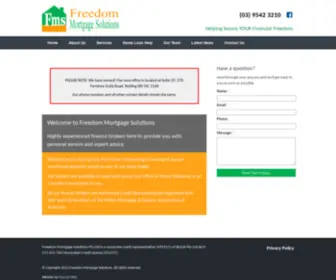 Freedommortgagesolutions.com.au(Freedom Mortgage Solutions) Screenshot