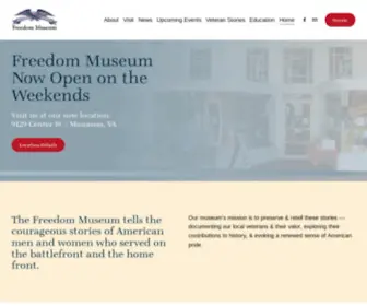 Freedommuseum.org(Honoring Veterans From All Wars) Screenshot