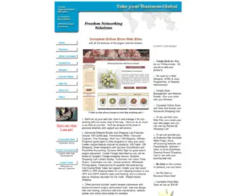 Freedomnetworking.net(Online Store Builder) Screenshot