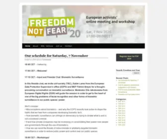 Freedomnotfear.org(Freedomnotfear) Screenshot