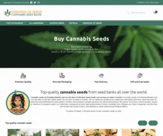 Freedomofseeds.com(Top-quality cannabis seeds 2022) Screenshot