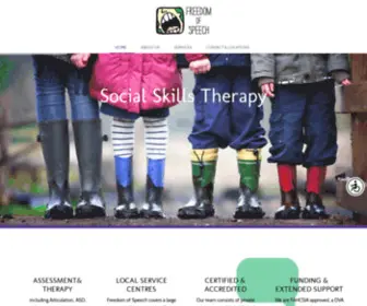 Freedomofspeech.net.au(Social Skills Therapy) Screenshot