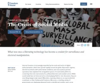 Freedomonthenet.org(The Struggle for Trust Online) Screenshot