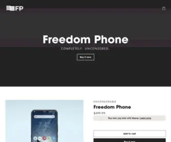 Freedomphone.com(Freedom Phone) Screenshot