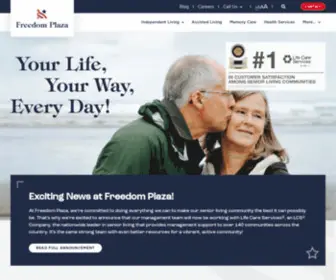 Freedomplazafl.com(Freedom Plaza Senior Living) Screenshot