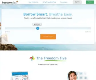 Freedomplus.com(PERSONAL LOANS (Apply for a Personal Loan) Screenshot