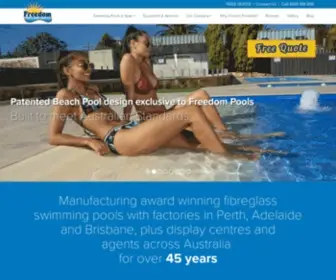 Freedompools.com(Australia Wide) Screenshot