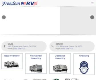 FreedomrvFresno.com(Freedom RV) Screenshot