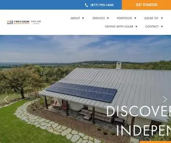 Freedomsolarpower.com(Commercial & Residential/Home Solar Panels) Screenshot