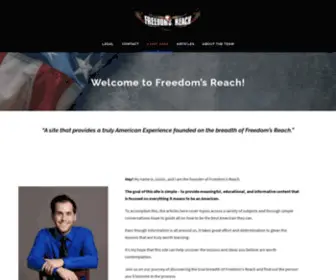 Freedomsreach.com(Freedom's Reach) Screenshot