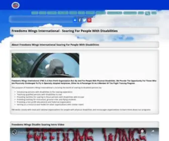 Freedomswings.org(Freedoms Wings International) Screenshot