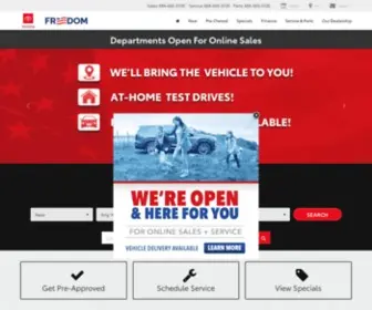 Freedomtoyota.com(Kelly Toyota of Hamburg) Screenshot