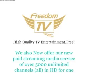 Freedomtvtoday.com(FreedomTV..No more cable bills) Screenshot