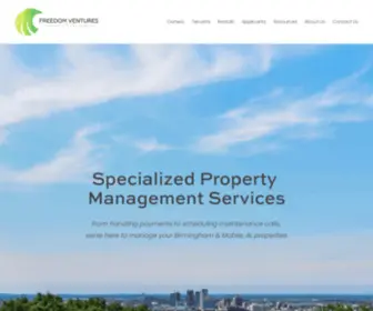 Freedomventurespm.com(Freedom Ventures Property Management) Screenshot