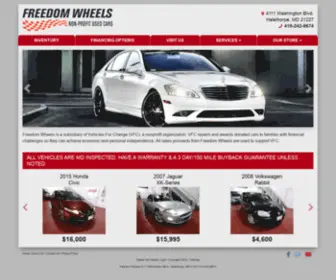 Freedomwheels.org Screenshot