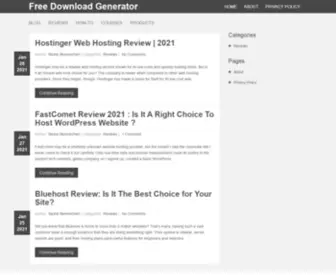 Freedownloadgenerator.com(Free Download Generator) Screenshot