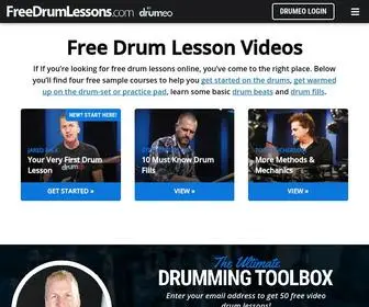 Freedrumlessons.com(Free Drum Lessons) Screenshot