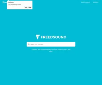 Freedsound.com(Convert and Download any YouTube video to mp3 and mp4. Freedsound) Screenshot