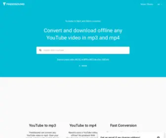 Freedsound.xyz(Convert and Download any YouTube video to mp3 and mp4. Freedsound) Screenshot