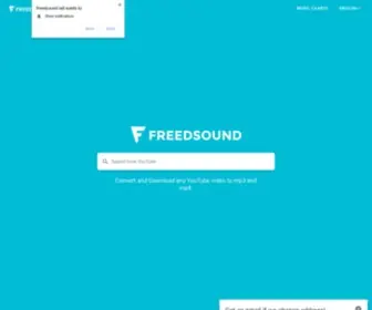 FreedsoundMP3.com(Freedsound) Screenshot