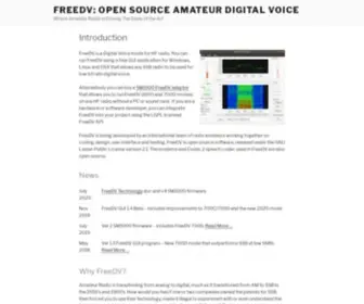 Freedv.org(Where Amateur Radio Is Driving The State of the Art) Screenshot