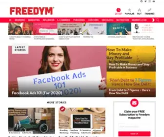 Freedym.com(Lifestyle Entrepreneurs) Screenshot