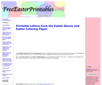 Freeeasterprintables.com(Letters from The Easter Bunny) Screenshot