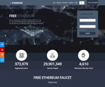 Freeethereum.com(Free ETH faucet) Screenshot
