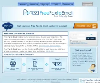 Freefaxtoemail.net(Free Fax to Email) Screenshot