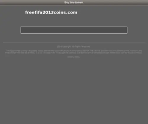 Freefifa2013Coins.com(Freefifa 2013 Coins) Screenshot