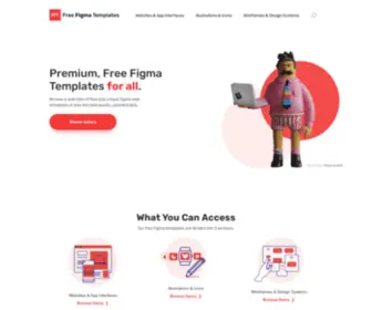 Freefigmatemplates.com(Free Figma Templates) Screenshot