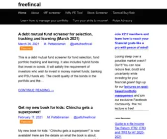 Freefincal.com(Prudent DIY Investing) Screenshot