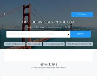 Freefind-Usa.com(FREE USA Business Directory) Screenshot