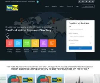 Freefind.in(Find My Business) Screenshot