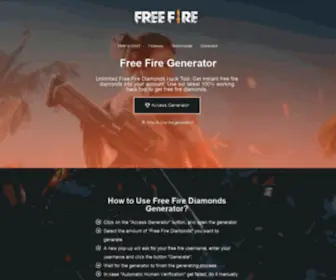 Freefiregenerator.club(Unlimited Diamonds Hack Tool 2020) Screenshot