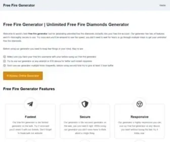 Freefiregenerator.in(Free Fire Diamonds Generator 2024) Screenshot