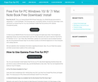 Freefirepci.com(Free Fire for PC Windows 10/ 8/ 7/ Laptop free Download) Screenshot