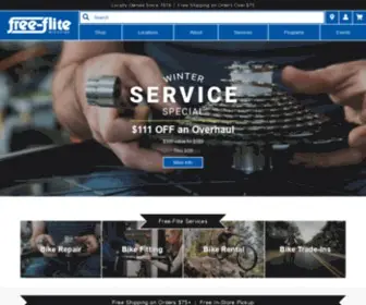 Freeflite.com(Atlanta Bike Shop) Screenshot