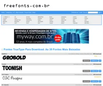 Freefonts.com.br(Fontes) Screenshot