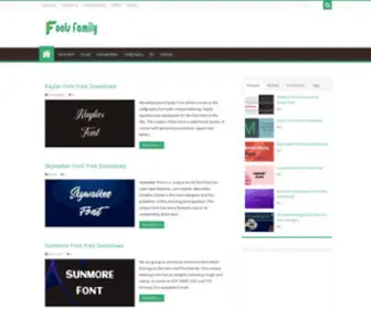 Freefontsfamily.com(Free Fonts Family Download) Screenshot
